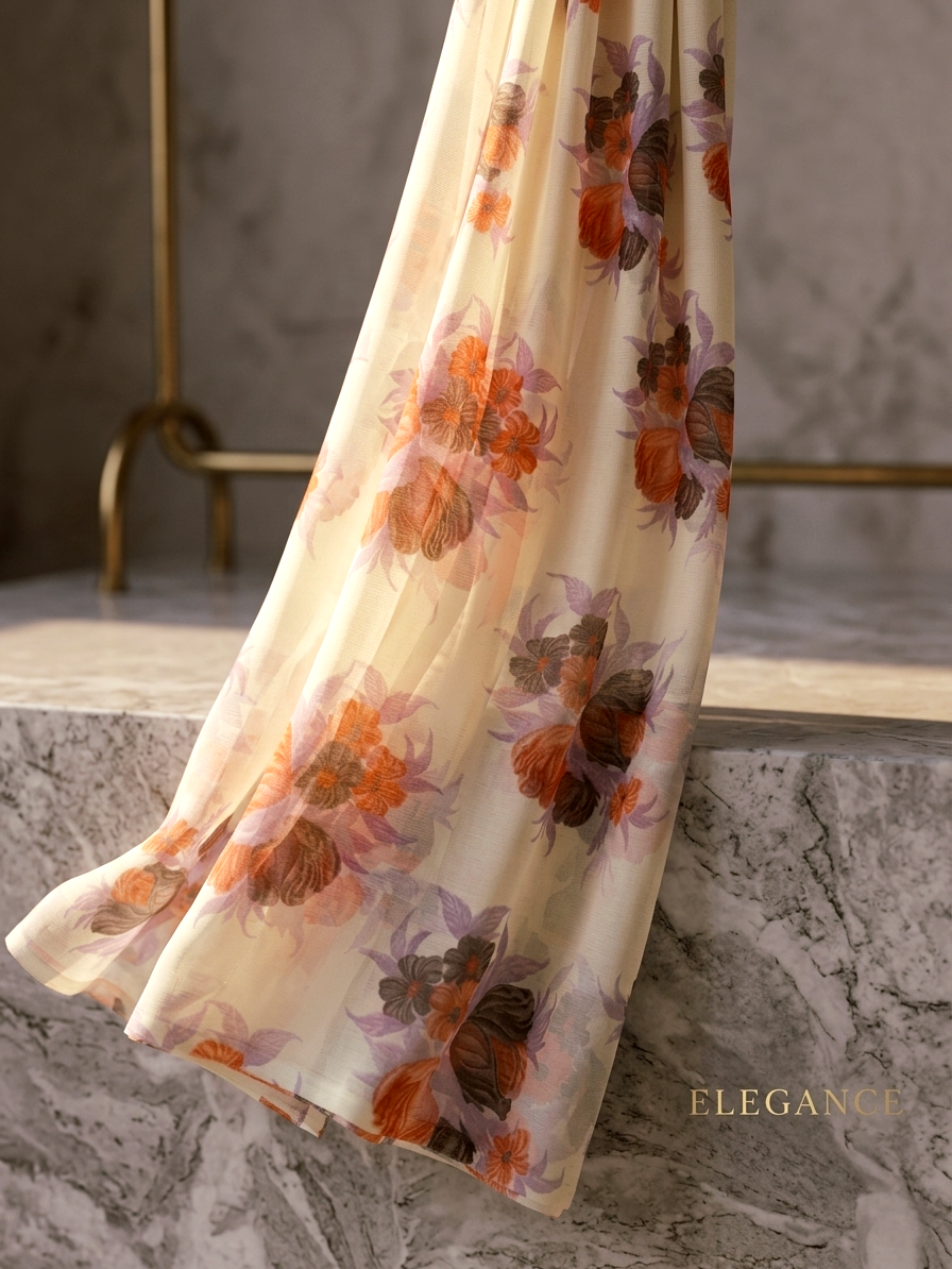 Saytha Starry Elegance Chiffon Saree