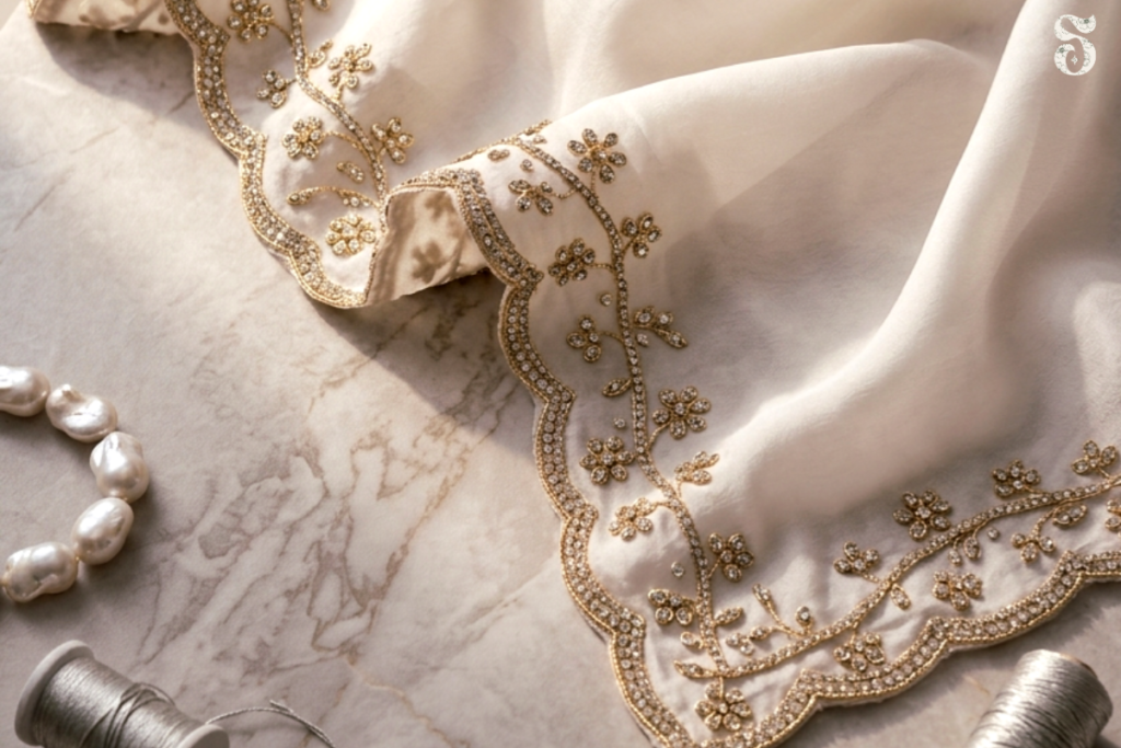 How to Style a White Saree