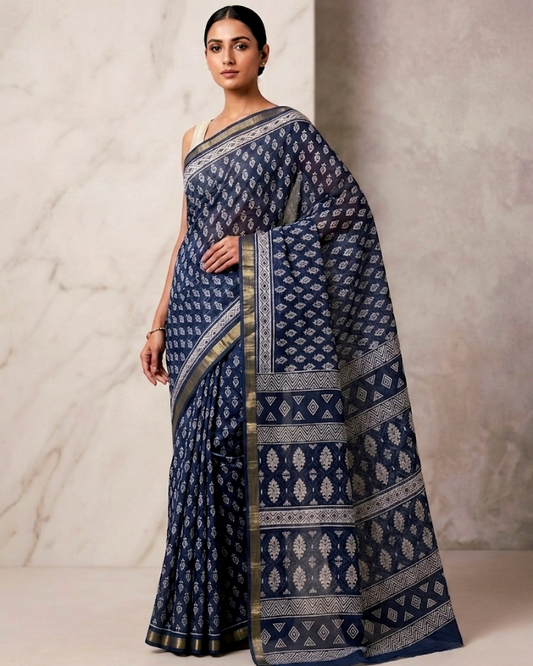 Saytha Indio Kota Doria Saree