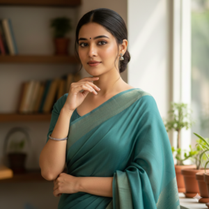 Soft Pastel Cotton Saree for Daily Wear