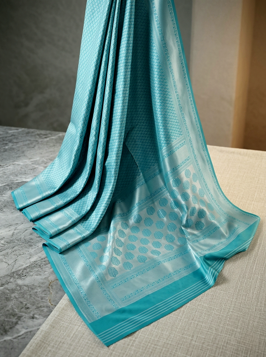 Saytha Stunning Banarasi Silk Saree with Zari Weave - Image 8