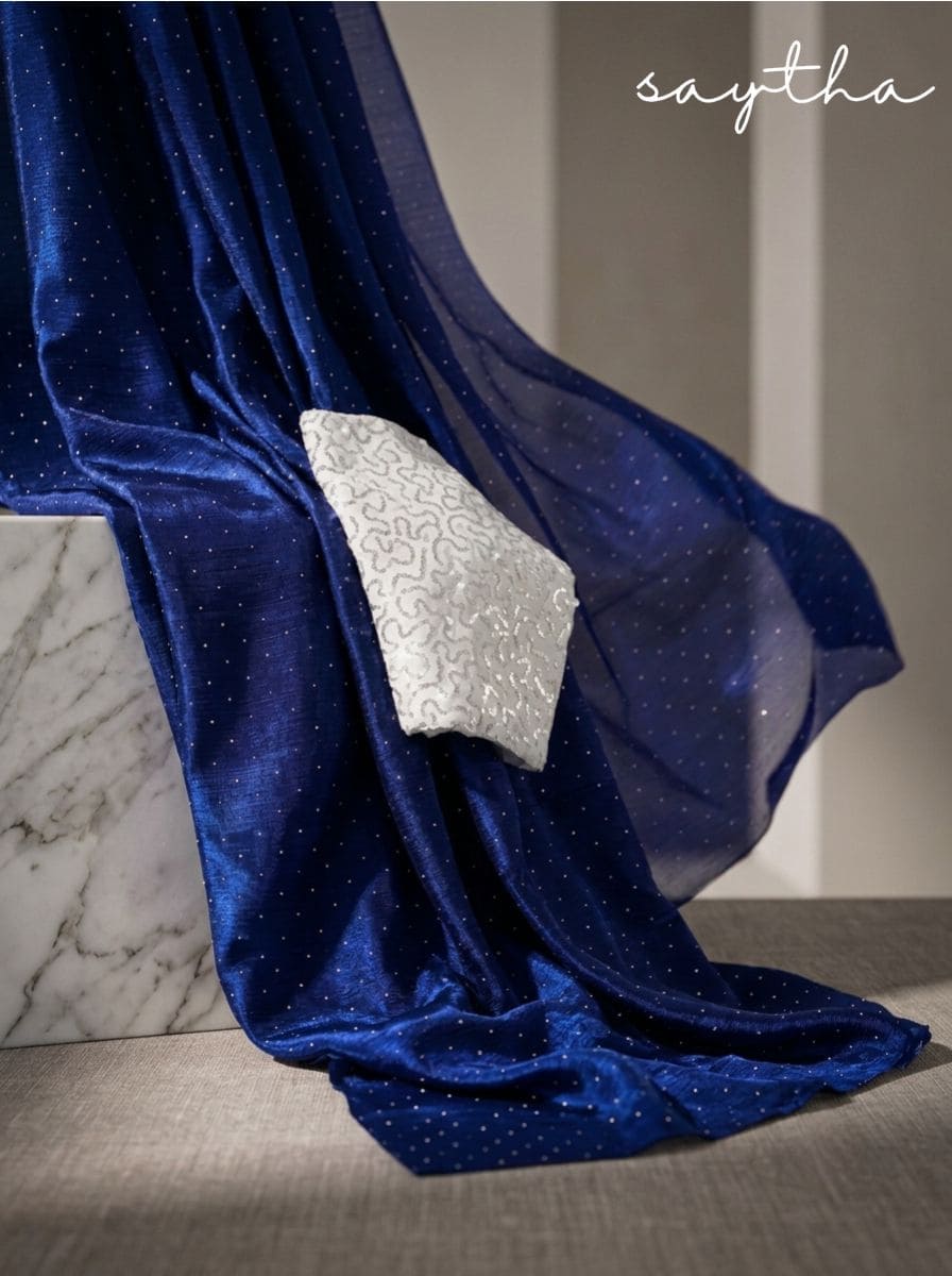 Saytha Party Wear Zircon Saree