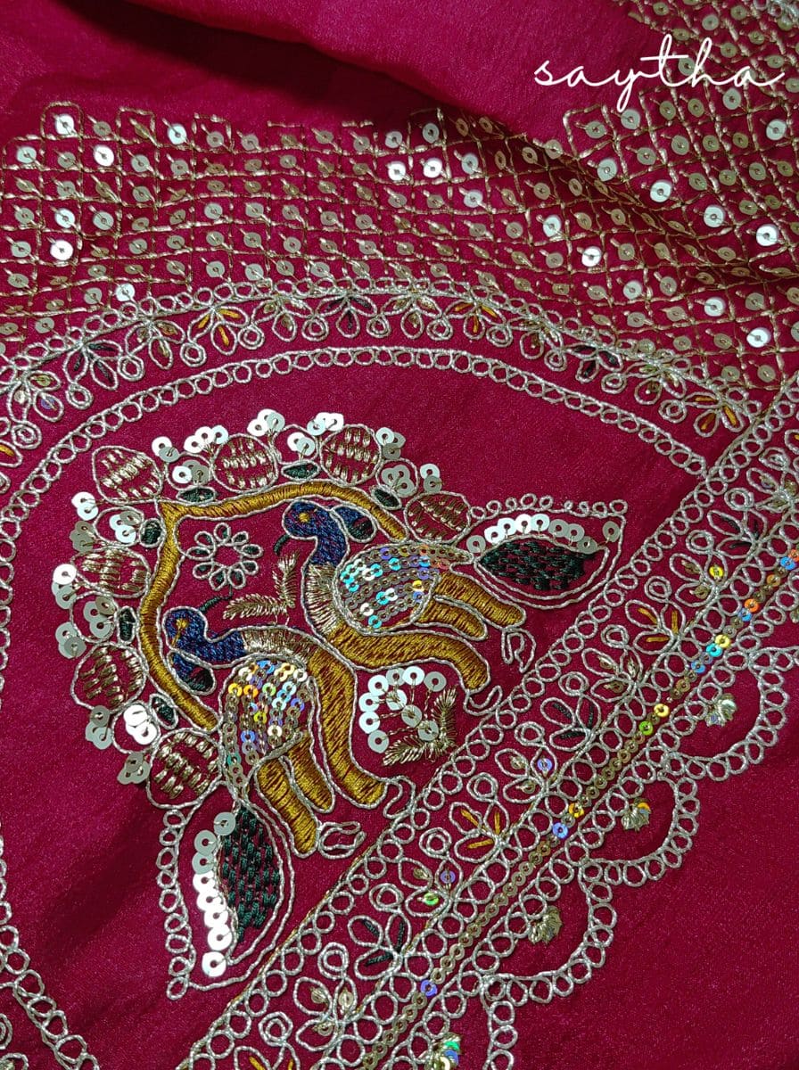 White Saree with Border